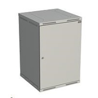 Solarix rozvaděč nástěnný SENSA 18U 600mm, dveře plech, RAL 7035