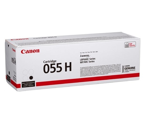 Canon TONER CRG-055H černý pro i-SENSYS LBP663Cdw, LBP664Cx, MF742Cdw, MF744Cdw (7 600 str.)