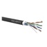 Instalační kabel Solarix venkovní FTP, Cat5E, drát, PVC+PE, dvojitý plášť, cívka 305m