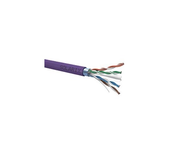 Instalační kabel Solarix FTP, Cat6, drát, LSOH, cívka 500m