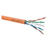 Instalační kabel Solarix UTP, Cat6, drát, LSOHFR, cívka 500m