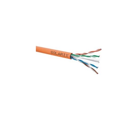 Instalační kabel Solarix UTP, Cat6, drát, LSOHFR, cívka 500m