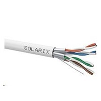 Instalační kabel Solarix STP, Cat6A, drát, LSOH, cívka 500m