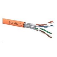 Instalační kabel Solarix SSTP, Cat7, drát, LSOHFR, cívka 500m