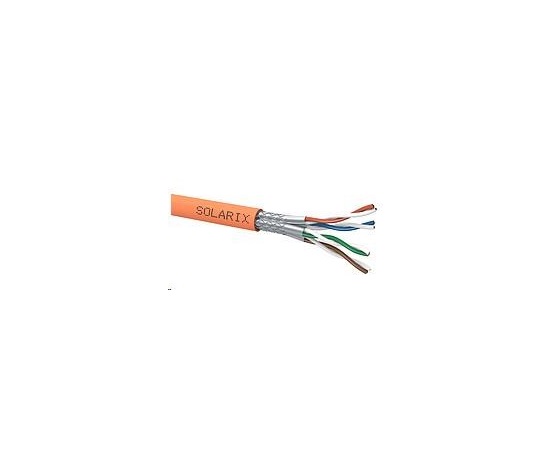 Instalační kabel Solarix SSTP, Cat7, drát, LSOHFR, cívka 500m