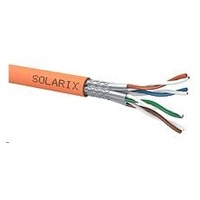 Instalační kabel Solarix SSTP, Cat7A, drát, LSOHFR, cívka 500m