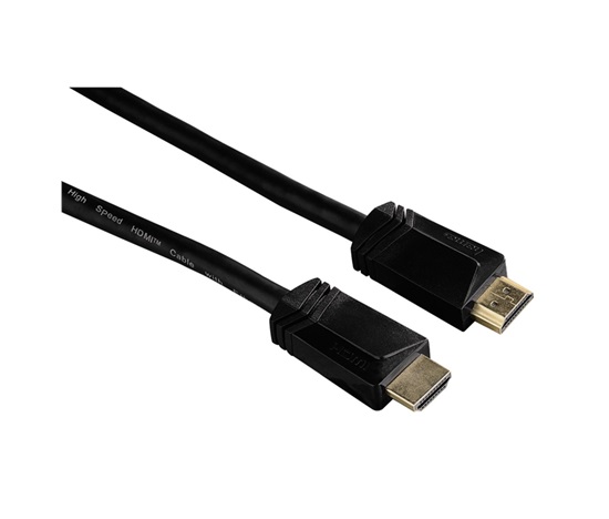Hama HDMI kábel vidlica - vidlica, pozlátený, 3*, 3 m