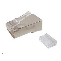 Solarix Konektor RJ45 CAT6 STP 8p8c stíněný skládaný na licnu / 100 ks