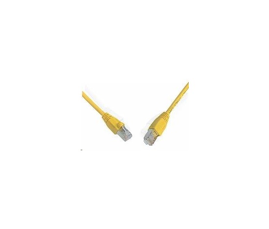 Solarix Patch kabel CAT5E SFTP PVC 0,5m žlutý snag-proof