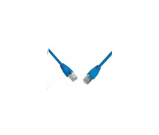 Solarix Patch kabel CAT5E SFTP PVC 10m modrý snag-proof