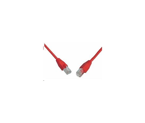 Solarix Patch kabel CAT5E SFTP PVC 15m červený snag-proof