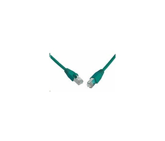 Solarix Patch kabel CAT5E SFTP PVC 20m zelený snag-proof