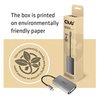 Club3D Adaptér aktivní USB Type C na DVI-I Dual Link HDCP on