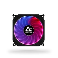 CHIEFTEC duhový větrák TORNADO CF-1225RGB s 6-pinovým konektorem pro  GR-01B/CF-3012-RGB