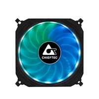 CHIEFTEC duhový větrák TORNADO CF-1225RGB s 6-pinovým konektorem pro  GR-01B/CF-3012-RGB