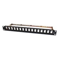 19" modulární patch panel LEXI-Net 16port, černý