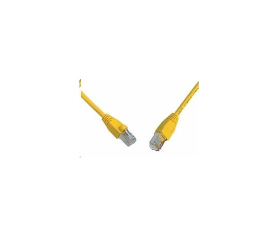 Solarix Patch kabel CAT5E SFTP PVC 5m žlutý snag-proof