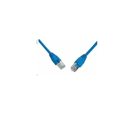 Solarix Patch kabel CAT5E SFTP PVC 7m modrý snag-proof