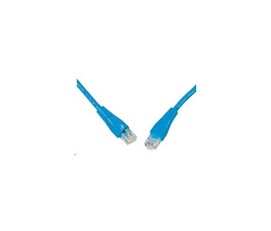 Solarix Patch kabel CAT5E UTP PVC 0,5m modrý snag-proof