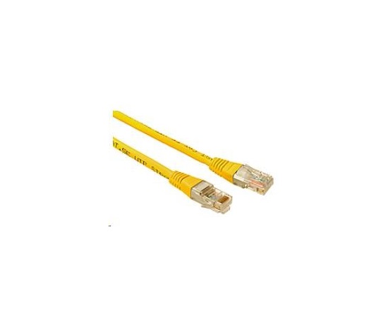 Solarix Patch kabel CAT5E UTP PVC 0,5m žlutý non-snag-proof