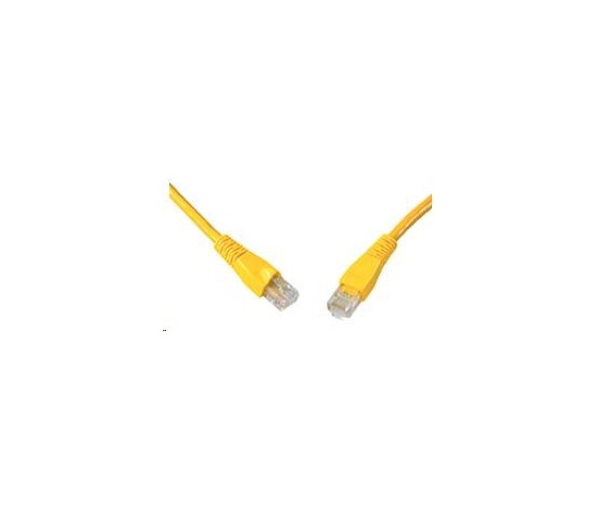 Solarix Patch kabel CAT5E UTP PVC 0,5m žlutý snag-proof