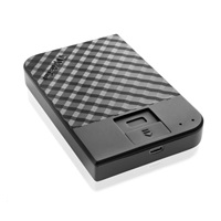 VERBATIM HDD 2TB Fingerprint Secure Portable Hard Drive, Black GDPR