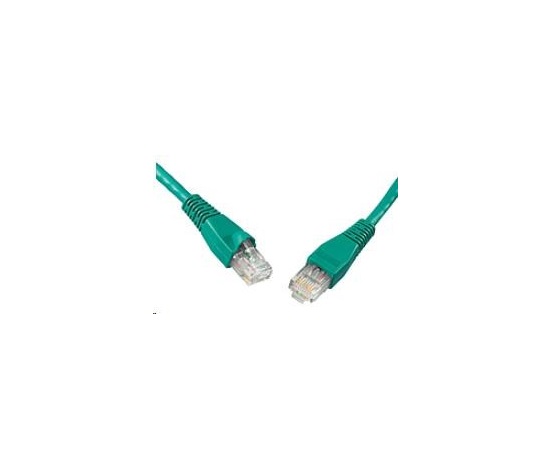 Solarix Patch kabel CAT5E UTP PVC 10m zelený snag-proof