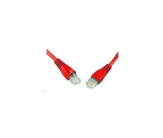 Solarix Patch kabel CAT5E UTP PVC 15m červený snag-proof