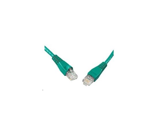Solarix Patch kabel CAT5E UTP PVC 15m zelený snag-proof