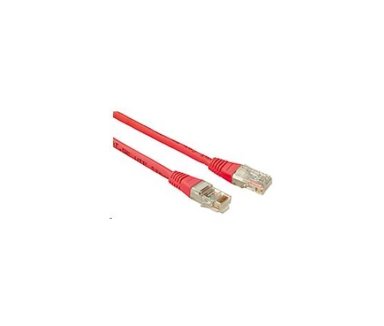 Solarix Patch kabel CAT5E UTP PVC 1m červený non-snag-proof