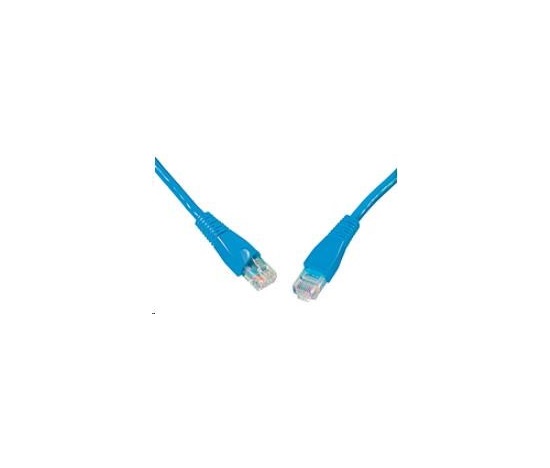 Solarix Patch kabel CAT5E UTP PVC 1m modrý snag-proof