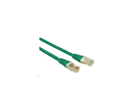 Solarix Patch kabel CAT5E UTP PVC 1m zelený non-snag-proof