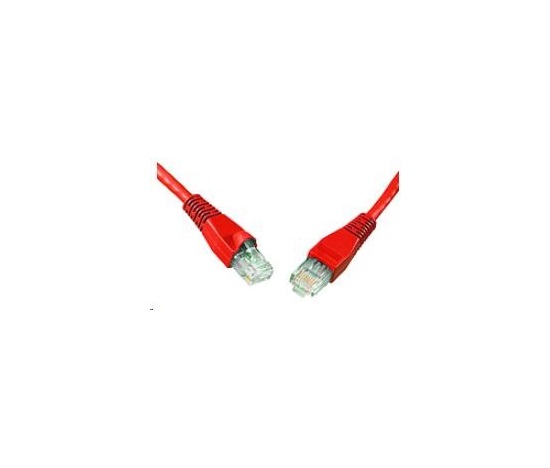 Solarix Patch kabel CAT5E UTP PVC 2m červený snag-proof