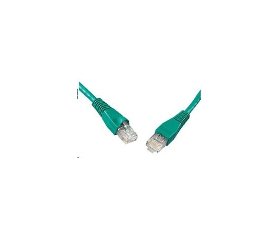 Solarix Patch kabel CAT5E UTP PVC 2m zelený snag-proof