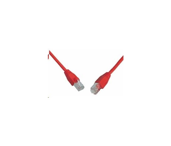 Solarix Patch kabel CAT6 SFTP PVC 0,5m červený snag-proof
