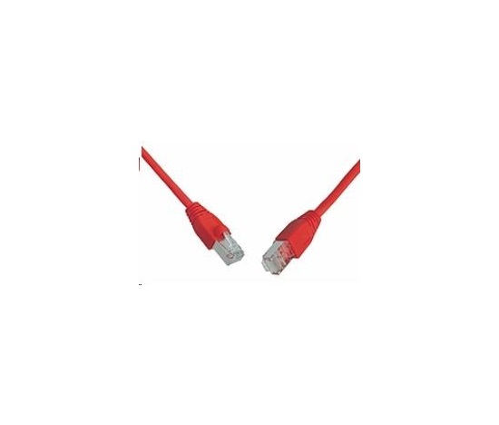 Solarix Patch kabel CAT6 SFTP PVC 10m červený snag-proof