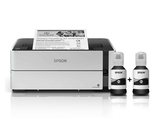 EPSON tiskárna ink EcoTank Mono M1170, A4, 1200x2400dpi, 39ppm, USB, Duplex, 3 roky záruka po reg.