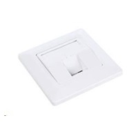 Solarix Zásuvka modulární pro 1 keystone pod omítku bílá