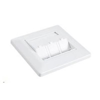 Solarix Zásuvka modulární pro 3 keystony pod omítku bílá