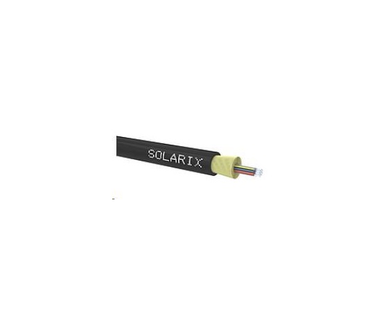 DROP1000 kabel Solarix, 16vl 9/125, 3,9mm, LSOH, černý, cívka 500m