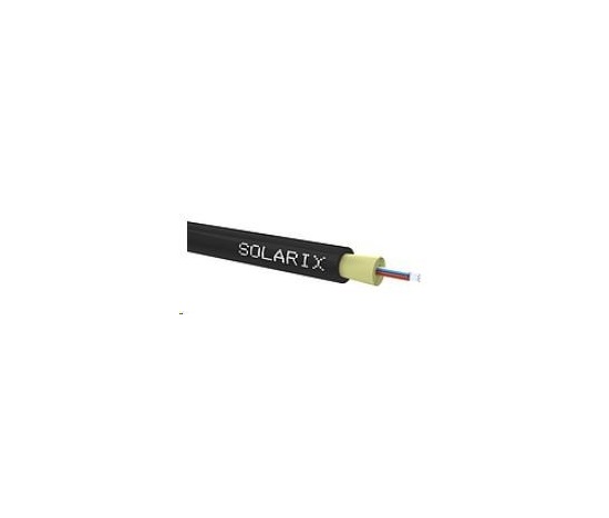 DROP1000 kabel Solarix, 8vl 9/125, 3,7mm, LSOH, černý, cívka 500m