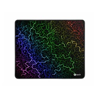 C-TECH Herní podložka pod myš ANTHEA ARC, barevná, pro gaming, 320x270x4mm, obšité okraje