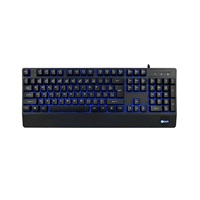 C-TECH Klávesnice KB-104BK, USB, 3 barvy podsvícení, černá, CZ/SK