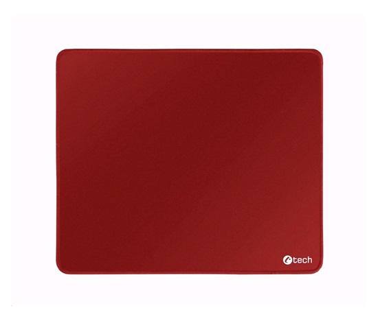 C-TECH Podložka pod myš MP-01, červená, 320x270x4mm, obšité okraje
