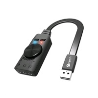 C-TECH Zvuková karta SC-7Q, 7.1 surround sound, audio switch