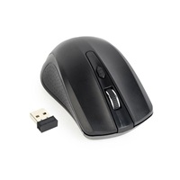 GEMBIRD myš MUSW-4B-04, černá, bezdrátová, USB nano receiver
