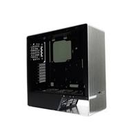 IN WIN skříň 905, Mid Tower, průhledný bok, bez zdroje, silver