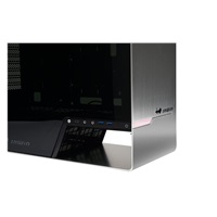 IN WIN skříň 905, Mid Tower, průhledný bok, bez zdroje, titanium grey, oled, 3x Sirius fan