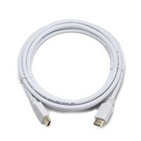 GEMBIRD Kabel HDMI-HDMI 3m, 1.4, M/M stíněný, zlacené kontakty, bílý