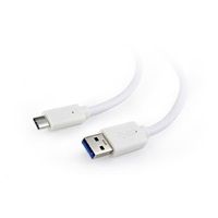 GEMBIRD Kabel USB 3.0 AM na Type-C kabel (AM/CM), 1,8m, bílý